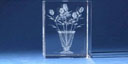 gravure laser-porte cle en crystal-gravure verre